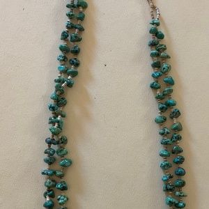 15 inch Double Strand Turquoise Necklace